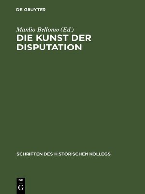 cover image of Die Kunst der Disputation